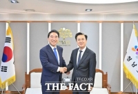  박수현 당선인, 김태흠 충남도지사와 내년도 국·도비 확보 위해 '맞손'