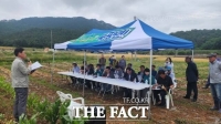  박지원 의원, 해남 마늘·양파 습해 피해농가 방문