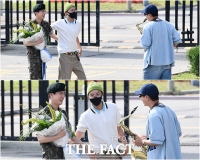  [현장FACT] 진 전역 축하 위해 이것까지 한 BTS 멤버들…'원팀' 증명 (영상)