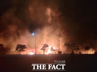  김천 화학제품 제조 공장서 불…대응 1단계 발령, 2명 부상