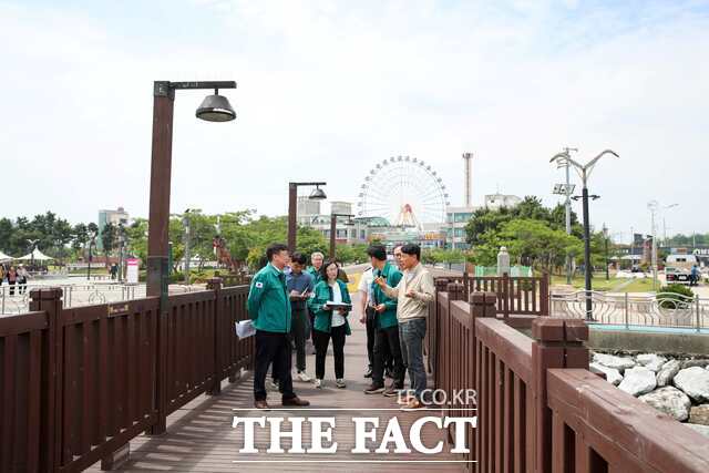 당진시 대한민국 안전대전환 집중 안전점검 장면. /당진시