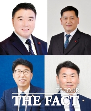 왼쪽 위부터 시계방향으로 김한수 부의장, 김길수, 염봉섭, 손중열 의원. /남원시의회