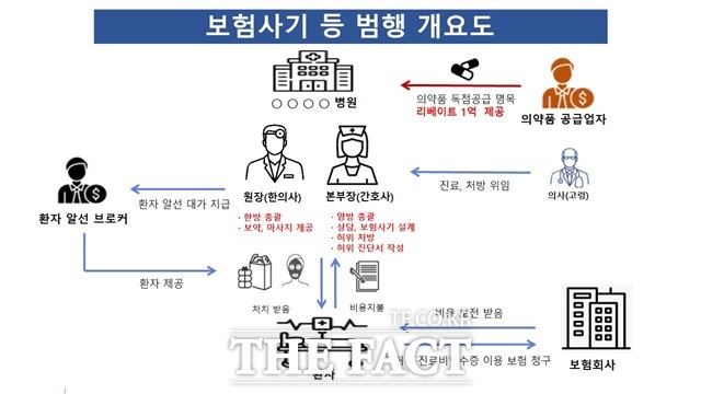 보험사기 등 범행 개요도./부산경찰청