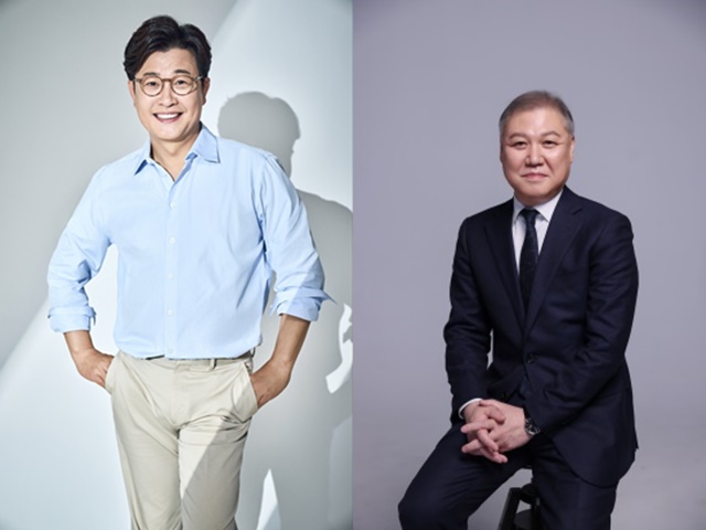 방송인 김성주(왼쪽)와 프로파일러 권일용이 MBC 에브리원 새 예능프로그램 히든아이에 출연한다. /MBC 에브리원