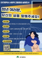  대구광역시, 사회적 고립청년 실태조사 설문 실시