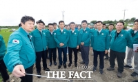  국회의원·중앙부처 관계자들, 익산시 수해 현장 상황 점검