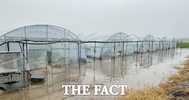 시간당 100㎜가 넘는 집중폭우로 전북 익산시에서 400억 원에 육박하는 재산피해가 발생한 것으로 최종 집계됐다./익산시