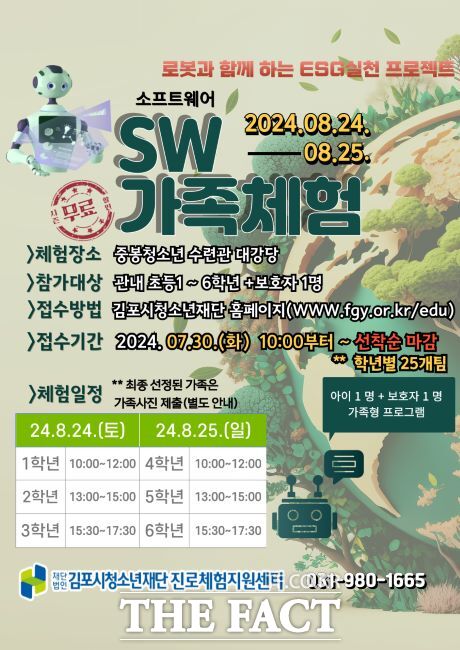 SW가족체험 안내문./김포시청소년재단