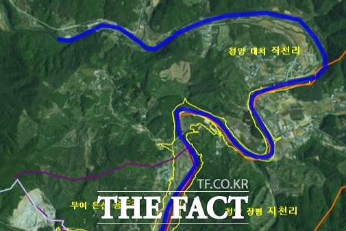 충남 청양군 지천댐이 기후대응댐 후보지로 선정됐다. /충남도