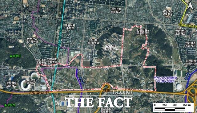 구월2지구 사업 위치도/인천도시공사