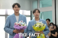  대전으로 '금의환향' 오상욱·박상원 '성심당을 뛰어넘겠다' [TF사진관]