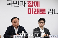  최고위 참석한 한동훈·김재원 [포토]
