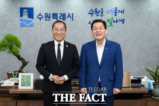 이재준 수원시장, 프레드 정 미국 풀러턴시 시장과 ‘반려동물 교육도시’ 정책 교류협력 방안 논의