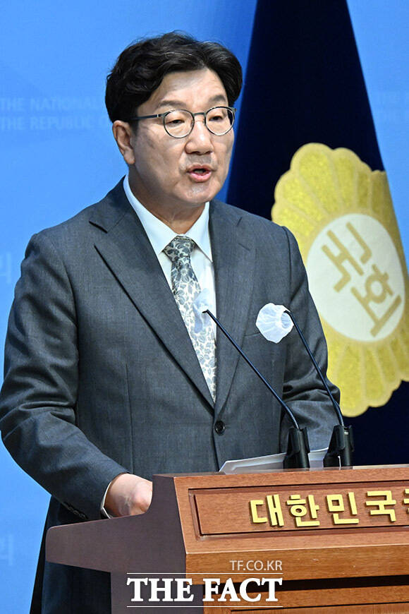 권성동 국민의힘 의원이 9일 문재인 전 대통령의 딸 문다혜 씨에 대해 몰염치한 캥거루라고 맹비난했다. /남윤호 기자