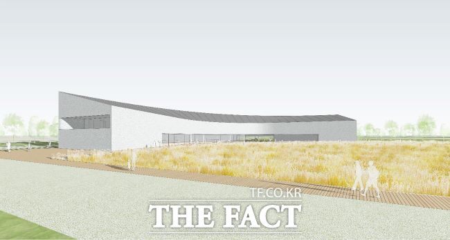 고창군의 공모를 통해 확정된 고창갯벌세계유산지역센터 설계안 투시도./고창군