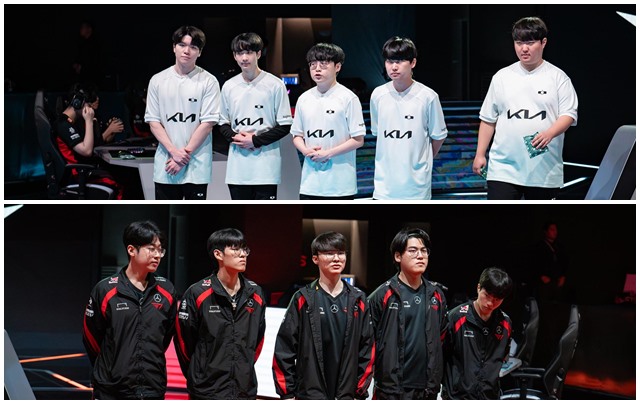 2024 롤드컵 LCK 대표 선발전에서 살아남은 디플러스 기아(위)와 T1 /LCK