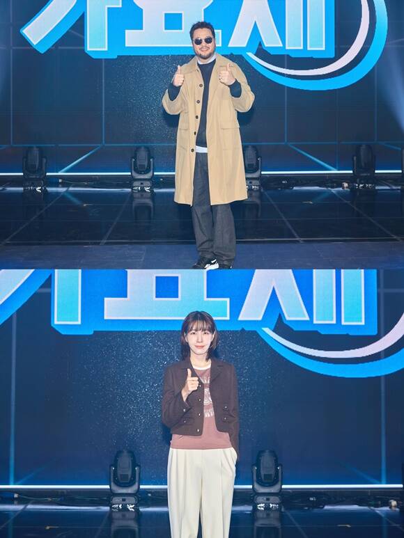 김태우(위)와 김이나는 대학가요제 심사위원으로 활약한다. /TV조선