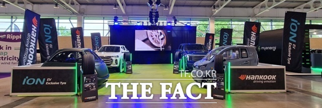 한국타이어가 오는 11~13일(현지시간) 영국에서 개최되는 에브리싱 일렉트릭 쇼 사우스(EES South)에 참가한다고 밝혔다. /한국타이어