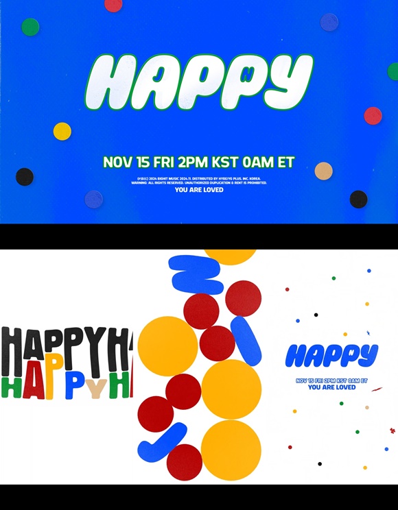 진의 솔로 앨범 Happy에는 6곡이 수록된다. /빅히트 뮤직