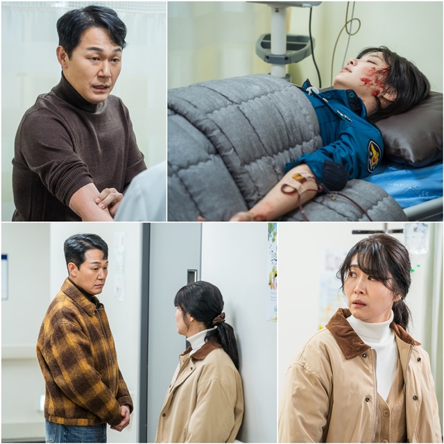 KBS2 수목드라마 개소리 10회에선 위기에 빠진 연우를 지키러 온 박성웅과 김지영의 모습이 담긴다. /KBS