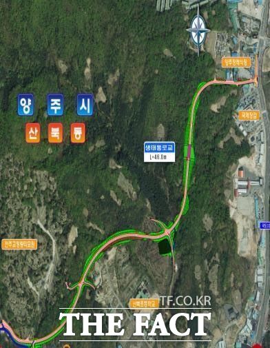 양주시가 오는 30일 개통하는 시도30호선(방성~산북) 2구간의 위치도./양주시