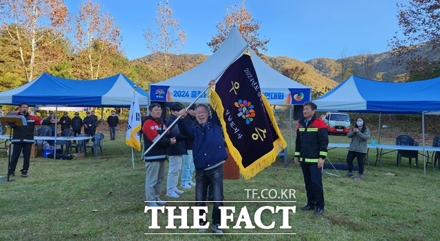 충남도가 주관하는 ‘2024 산불지상진화 경연대회’에서 금산군 산불전문예방진화대가 최우수상을 차지했다. /충남도