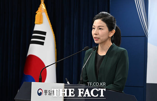 김인애 통일부 부대변인은 8일 북러 합동 군사훈련 가능성에 대해 동향을 지켜보며 진전에 따른 단계별 조치를 취해 나갈 것이라고 밝혔다. /임영무 기자