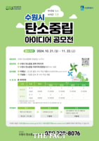  수원시, ‘탄소중립 아이디어 공모전’ 개최