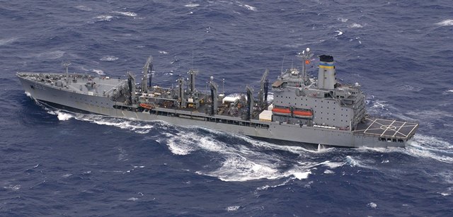 한화오션이 미국 해군 함정 두 번째 MRO 사업으로 수주한 유콘(USNS YUKON)함. /한화오션