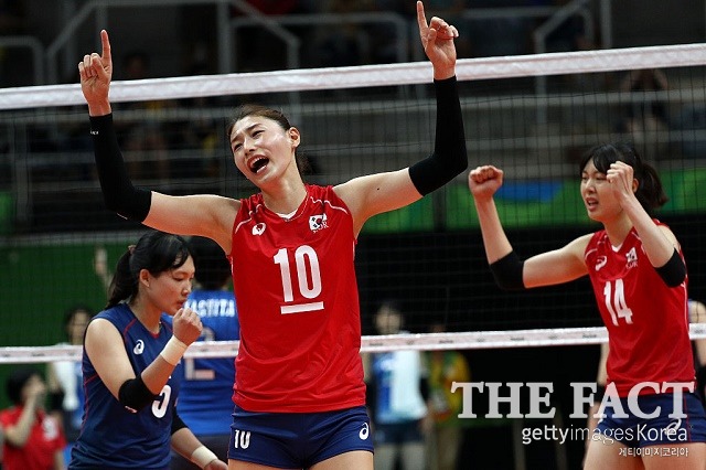 한국 vs 아르헨티나 한국이 11일 아르헨티나와 2016 리우데자네이루 올림픽 여자배구 조별리그 A조 3차전에서 세트 스코어 3-0으로 제압했다. / 리우데자네이루(브라질) = 게티이미지