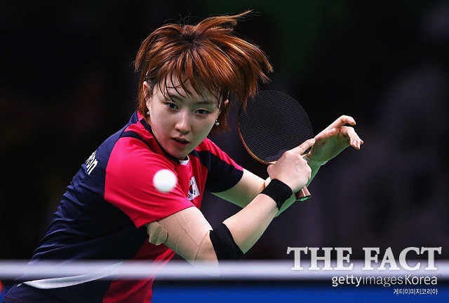 한국 2-3 싱가포르! 한국이 13일 열린 2016 리우데자네이루 올림픽 탁구 여자 단체전 8강에서 싱가포르에 2-3으로 졌다. / 게티이미지