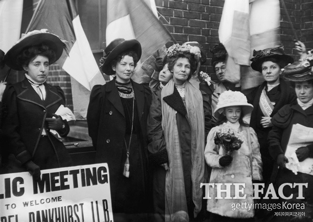 8일 세계 여성의 날을 맞아 여성의 날의 시초가 된 1908년 미국 섬유 노동자들의 시위가 조명 받고 있다. /게티이미지 제공