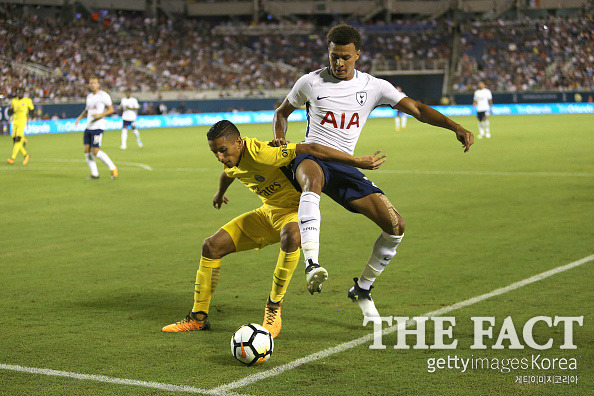 손흥민이 결장한 가운데 토트넘과 파리생제르망이 챔피언스컵에서 맞대결을 펼친다. /게티이미지 제공