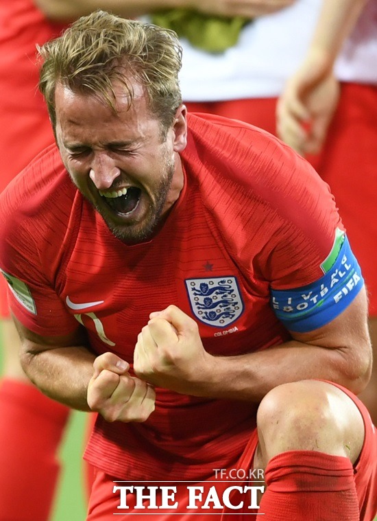 2018 러시아 월드컵 득점 선두 해리 케인이 마의 6골 벽을 깨고 득점왕 타이틀을 거머쥘지 기대를 모으고 있다. /사진=뉴시스