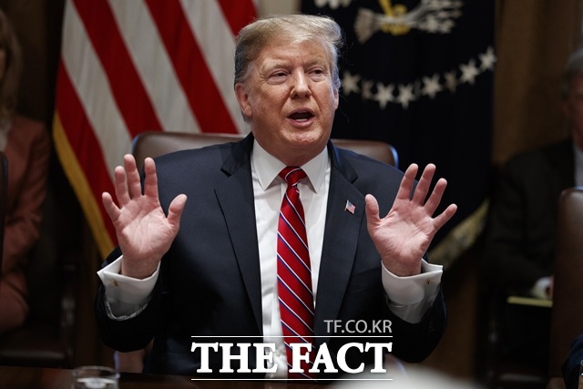 13일 코스피는 도널드 트럼프 미국 대통령의 미중 무역협상에 대한 긍정적인 발언에 힘입어 상승 마감했다. /AP.뉴시스