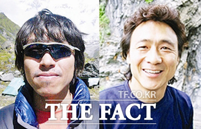 2009년 9월 히말라야 히운출리 북벽 루트를 개척하기 위해 등반에 나섰다가 실종된 민준영 씨(왼쪽)과 박종성 씨. /뉴시스·충청타임즈