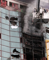  남대문 오피스텔 화재 2시간 만에 진압