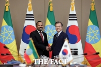  文대통령, 에티오피아 총리와 정상회담…'한반도 비핵화·평화 최선'