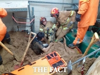  용인 골프장 장비실 산사태로 매몰 사고 발생…직원 3명 구조