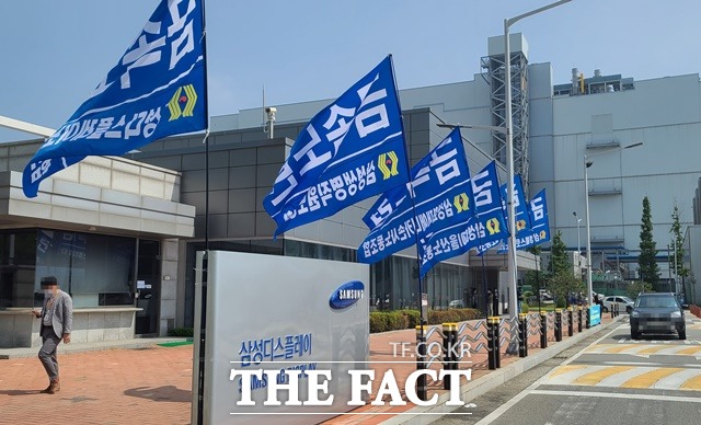 9일 삼성디스플레이 노조에 따르면 노사는 이날 임금 협상 대표 교섭을 진행한다. /뉴시스