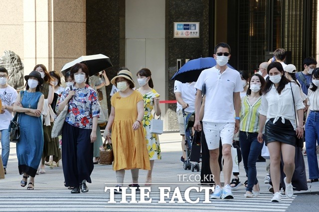 올림픽이 열리고 있는 일본 도쿄에서 신종 코로나바이러스 감염증(코로나19) 신규 확진자가 급속도로 늘고 있다. /AP.뉴시스