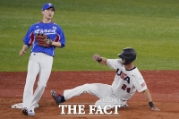  '답답한 타선'에 발목잡힌 한국 야구....미국에 역전패 [TF사진관]