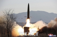 북한, 서해상으로 미사일 4발 발사…美 B-1B 폭격기 오자 '또 도발'