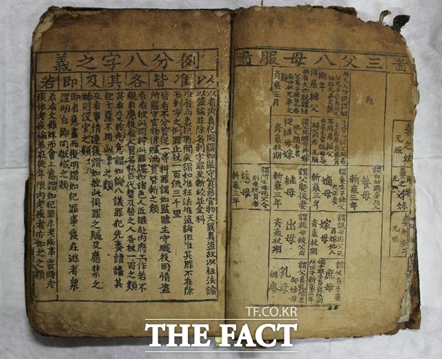 도난된 중국 명나라 법률서 대명률을 집안 대대 물려받은 것처럼 속여 국가문화재로 지정되도록 한 부자에게 유죄가 확정됐다./뉴시스