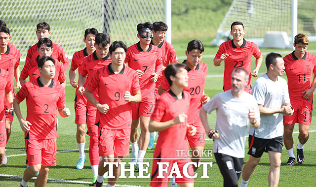 한국 대표팀은 오는 24일 우루과이, 28일 가나, 12월 3일 포르투갈과 경기를 치른다. /도하=뉴시스