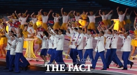  5년 만에 아시안게임 재출전하는 북한 선수단 [TF사진관]