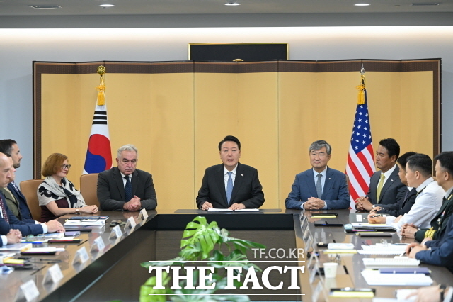 제2차 한미 핵협의그룹이 오는 15일 미국에서 개최된다고 대통령실은 전했다. 지난 7월 18일 서울 용산 대통령실 청사에서 열린 한미 핵협의그룹(NCG) 출범회의 모습. /대통령실 제공