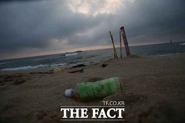 플라스틱 쓰레기는 환경오염의 주범으로 손꼽히고 있다. 사진은 환경 오염의 플라스틱 쓰레기가 해변에 널부러진 모습이다. /뉴시스