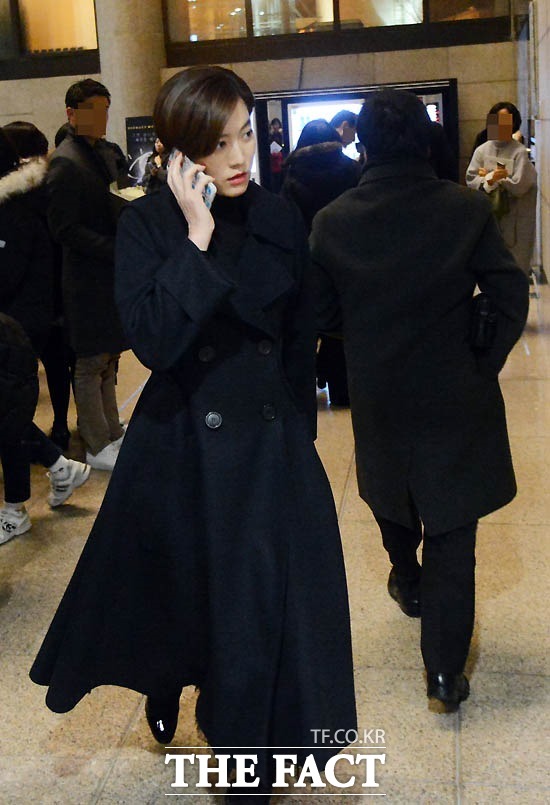 임세령 전무는 세련된 올블랙 스타일로 더욱 눈길을 끌었다. /예술의 전당=남윤호 기자