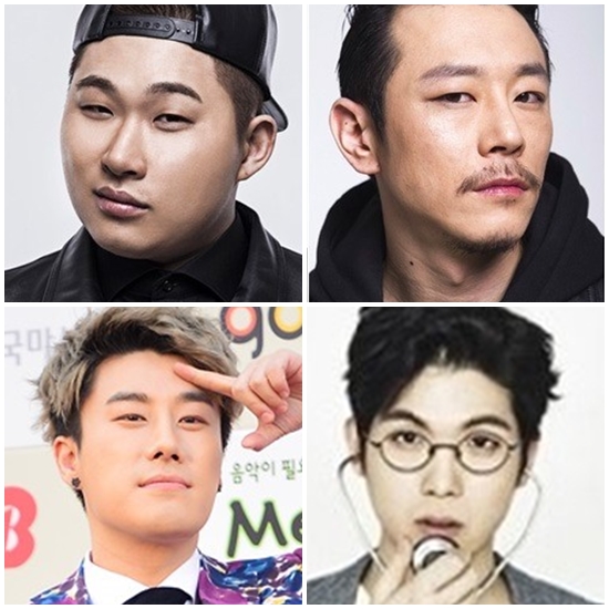 힙합 가수 스윙스 바스코 매드클라운 산이 등이 2014년 하반기 대학축제 무대에 섭외 0순위로 인기를 얻고 있다. /브랜뉴뮤직, 저스트뮤직, 스타쉽엔터테인먼트, 더팩트DB